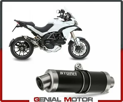 Exhaust Storm By Mivv Muffler Gp Black Ducati Multistrada 1200 2010 > 2014 • $397.63